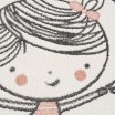 Dívčí krémový koberec holčička s balony