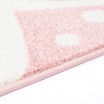 Kouzelný dětský růžový koberec pro holčičku zajíček