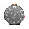 Originální nástěnné hodiny v šedé barvě