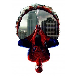 Nálepka na zeď Spiderman 3D
