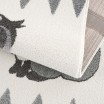 Hravý dětský kulatý koberec s motivem lesní zvířátka