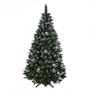 Brilantní vánoční stromeček borovice se šiškami 220 cm