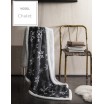 Kojenecká deka ve francouzském stylu tmavě šedé barvy s vločkami