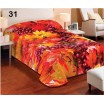 Denní oranžová deka na postel s motivem podzimního listí