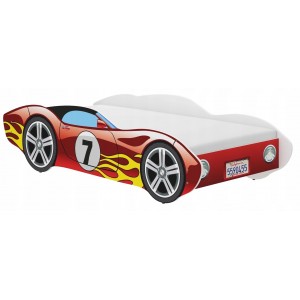 Nádherná dětská postel 160 x 80 cm ve stylu červeného závodního auta