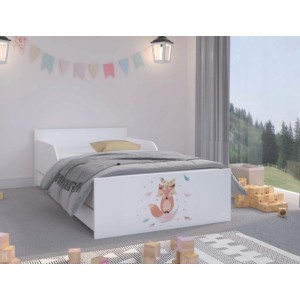 Okouzlující dětská postel 160 x 80 cm s rozkošnou liškou