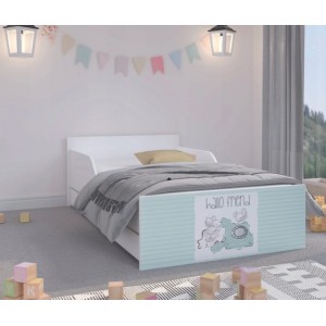 Dětská postel HELLO FRIEND s myškami 160 x 80 cm
