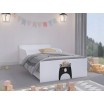 Kvalitně zpracovaná dětská postel s medvědem 160 x 80 cm