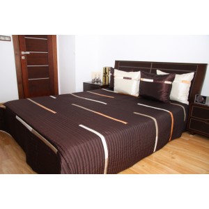 Luxusní přehozy na postel v čokoládové barvě