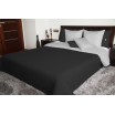 Černo šedé přehozy a deky oboustranné na postel