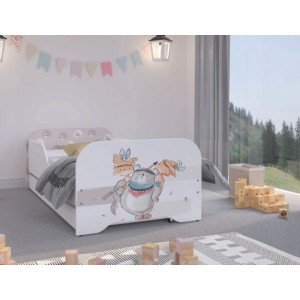 Pohádkově krásná dětská postel 160 x 80 cm tři přátelé