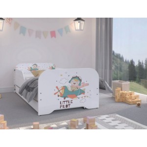 Dětská postel v kvalitním provedení pro malé piloty 160 x 80 cm