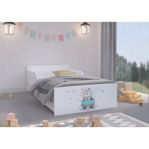 Rozkošná dětská postel 180 x 90 cm s nádherným lvíčkem