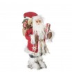 Krásná dekorační figurka Santa Clause s brýlemi a batůžkem 46 cm