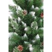 Luxusní vánoční stromeček s bílými konci a koblihami 150 cm
