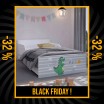 BLACK FRIDAY Úchvatná dětská postel 180 x 90 cm s pohádkovým dráčkem