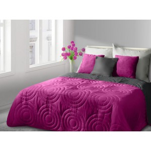 Luxusní a moderní růžové přehozy oboustranné na postel