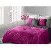 Luxusní a moderní růžové přehozy oboustranné na postel