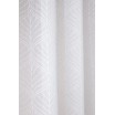 Stylová záclona bílé barvy na kruhy 140 x 280 cm
