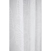 Bílá záclona s přírodním motivem na řasící pásku 140 x 250 cm