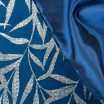 Sametový středový ubrus s potiskem modré barvy