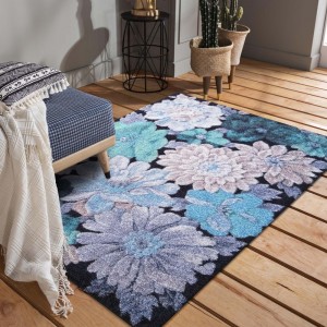 Originální koberec s květinovým vzorem