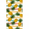 Plážová osuška s motivem ananasu 100 x 180 cm