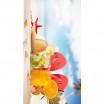 Plážová osuška s motivem letních drinků 100 x 180 cm