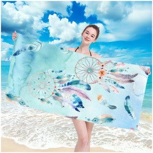 Plážová osuška s motivem kouzelných lapačů snů 100 x 180 cm