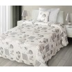 Béžové oboustranné vintage přehozy a deky na postel