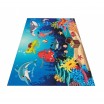 Fenomenální dětský modrý koberec s motivem podmořského světa