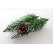 Vánoční borovice matná se šiškami 180 cm