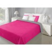 Šedě růžový oboustranný přehoz na postel