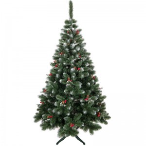 Umělý vánoční stromek alpská borovice s koblihami 220 cm