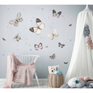 Okouzlující nálepky na stěnu motýly