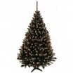 Zasněžený vánoční stromek s jeřabinou a šiškami 180 cm
