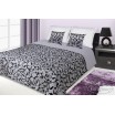 Francouzské přehozy na postel s potiskem šedé a černé barvy s ornamenty