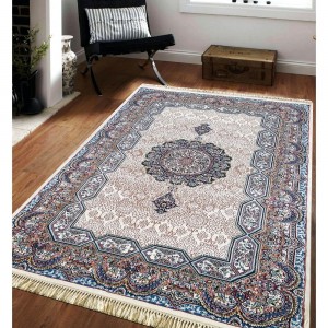 Luxusní koberec s krásným vzorem v zemitých barvách