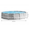 Rodinný zahradní bazén s filtrací a žebříkem 427 cm