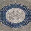 Exkluzívny koberec modrej farby vo vintage štýle