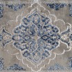 Elegantný koberec modrej farby vo vintage štýle