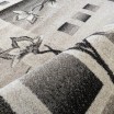 Štýlový koberec do obývačky s motívom kvetov