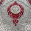 Exkluzívny koberec červenej farby vo vintage štýle