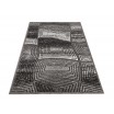 Moderní šedý koberec s abstraktním motivem