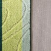 Protiskluzové koberečky zelené barvy do koupelny
