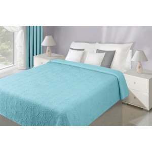 Oboustranné prěhozy přes postel v modré barvě  