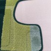 Dvoudílná sada protiskluzových koberečků zelené barvy