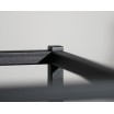 Dokonalý černý kovový květináč LOFT FIORINO 62X22X50 cm