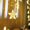Vánoční závěs s hvězdičkami 4m 136 LED