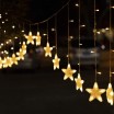 Vánoční závěs s hvězdičkami 4m 136 LED